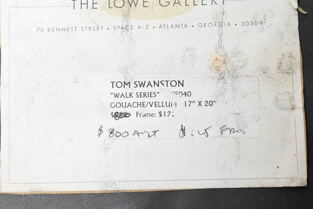 Original Gouache Painting by Tom Swanston