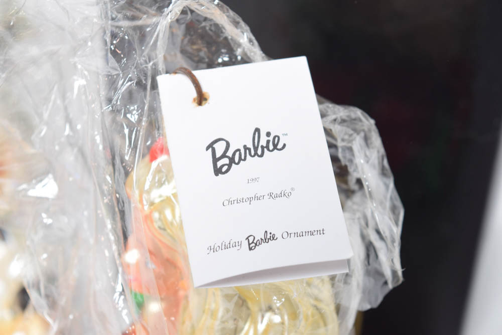 Collection of Christopher Radko Christmas Ornaments