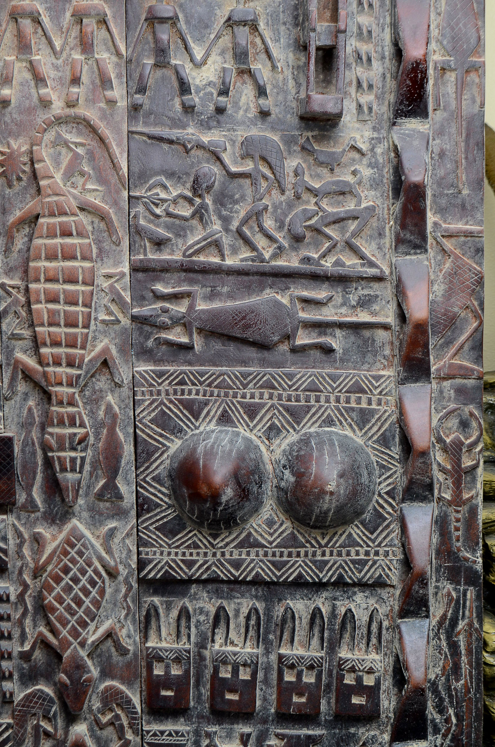 Malian Carved Granary Door