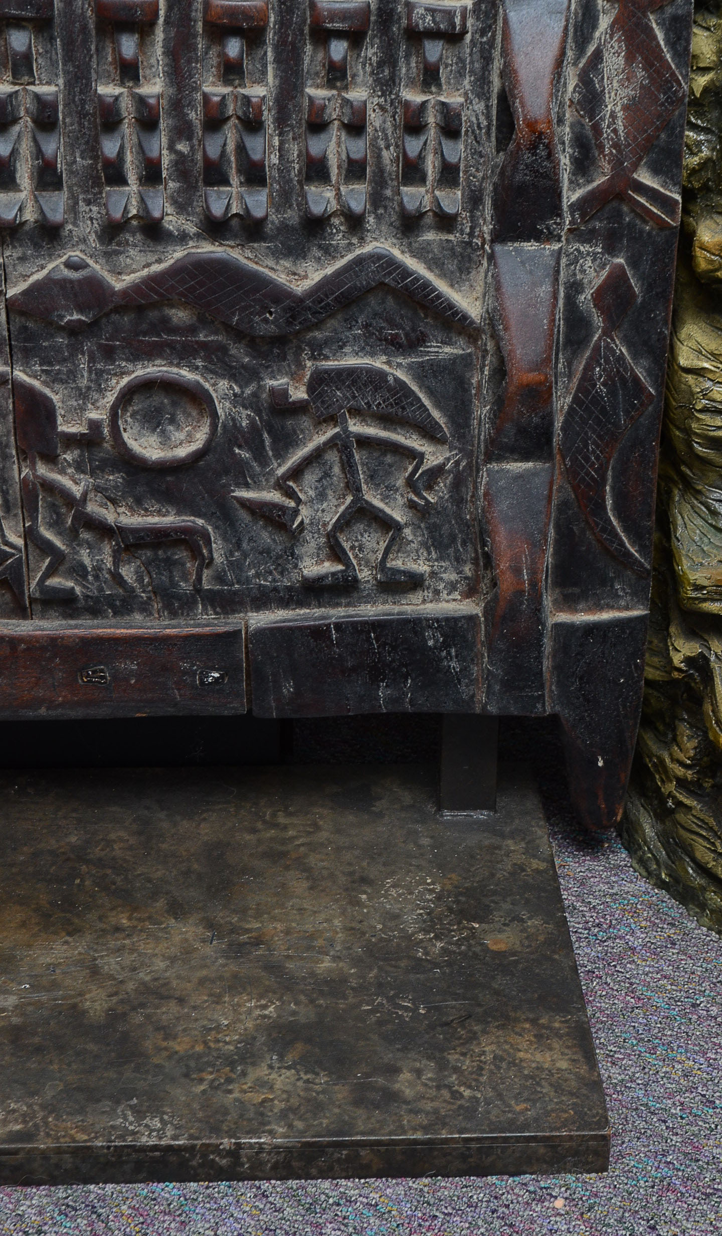 Malian Carved Granary Door