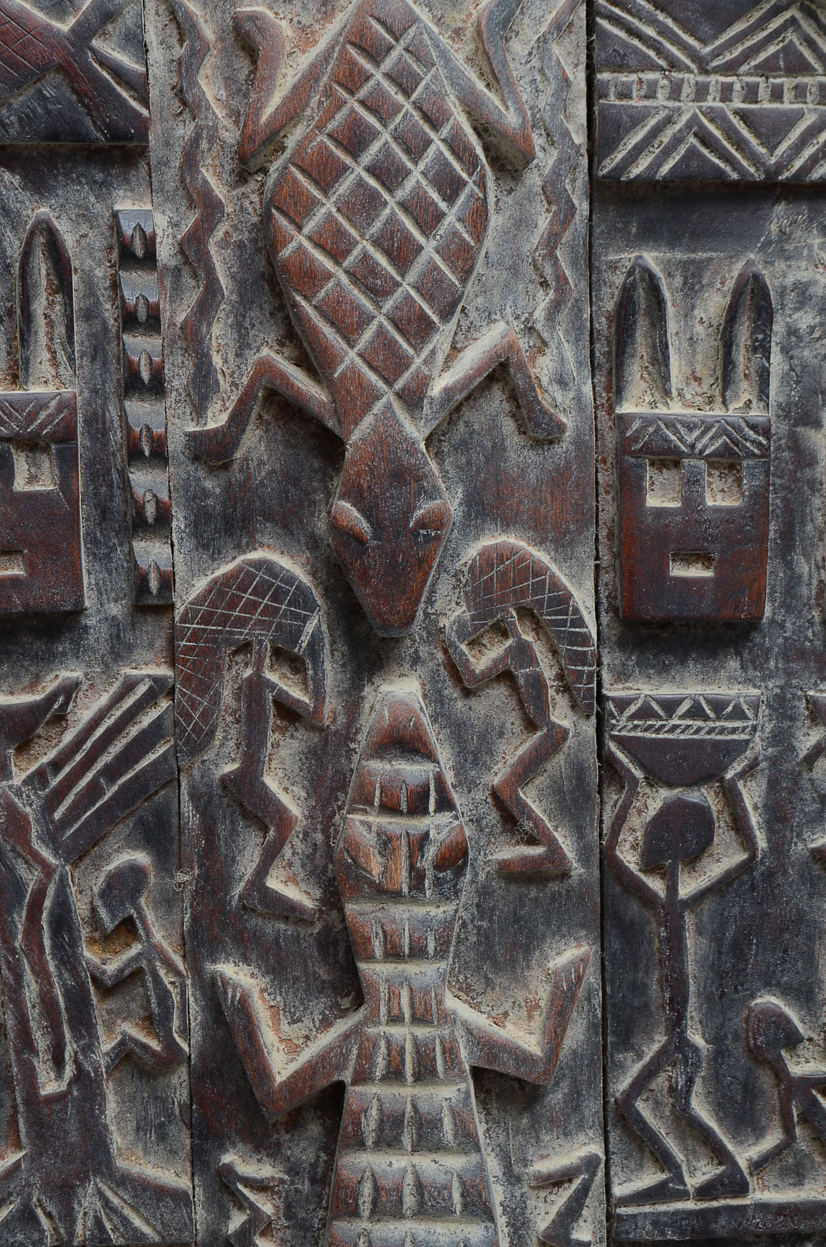 Malian Carved Granary Door