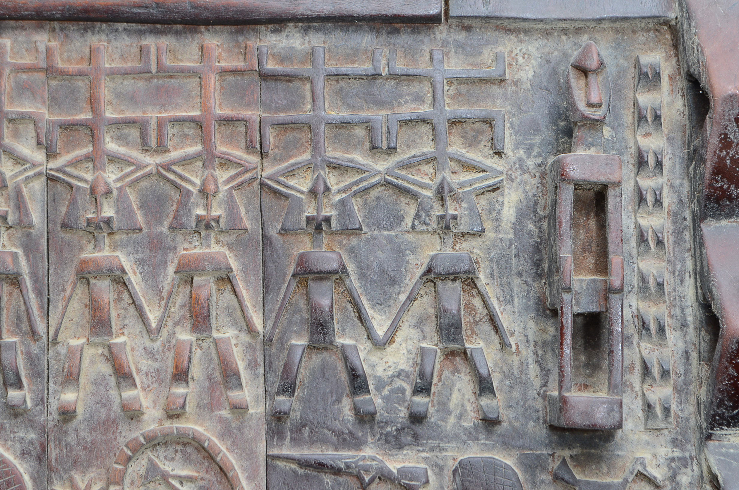 Malian Carved Granary Door