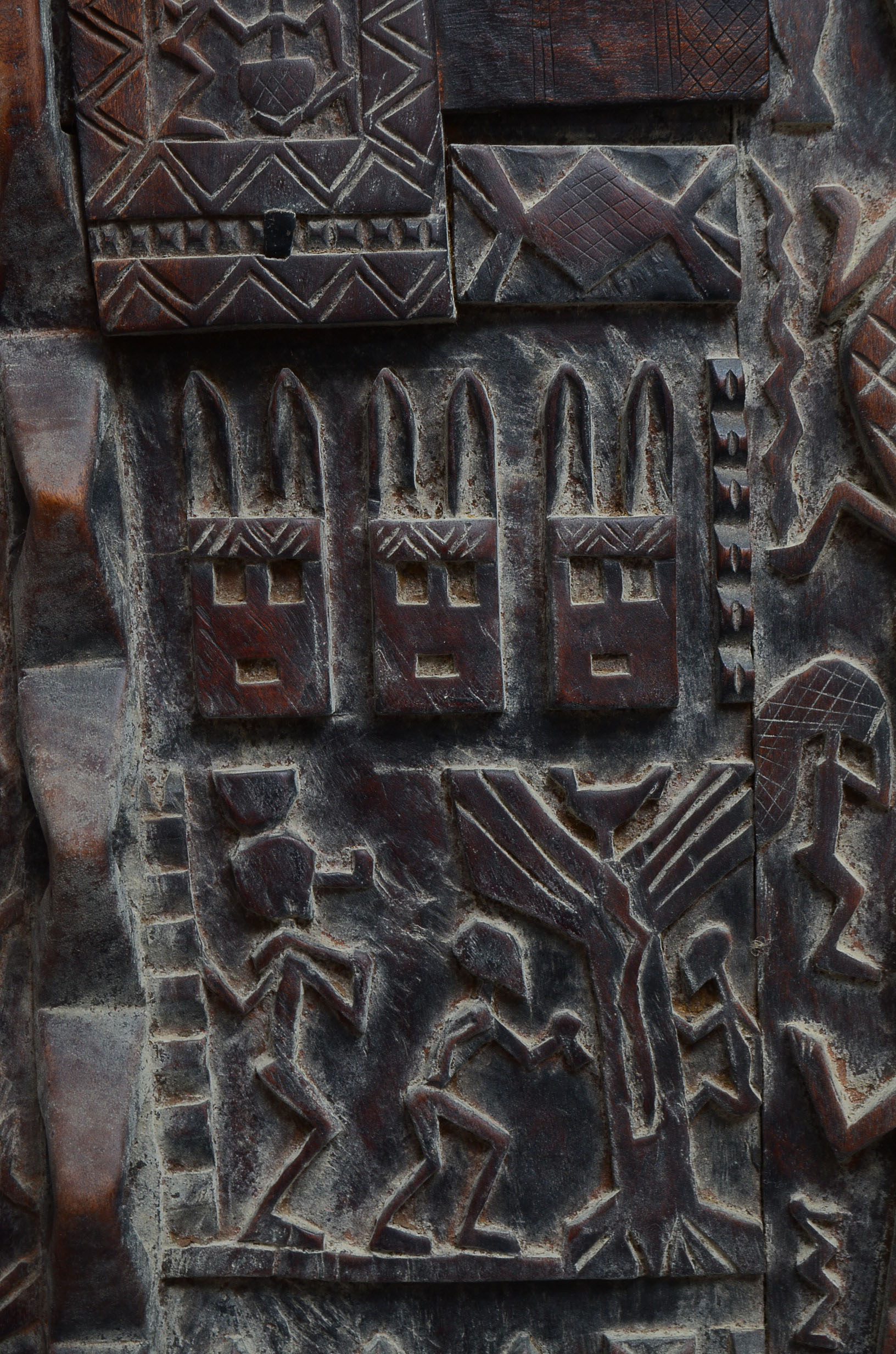 Malian Carved Granary Door
