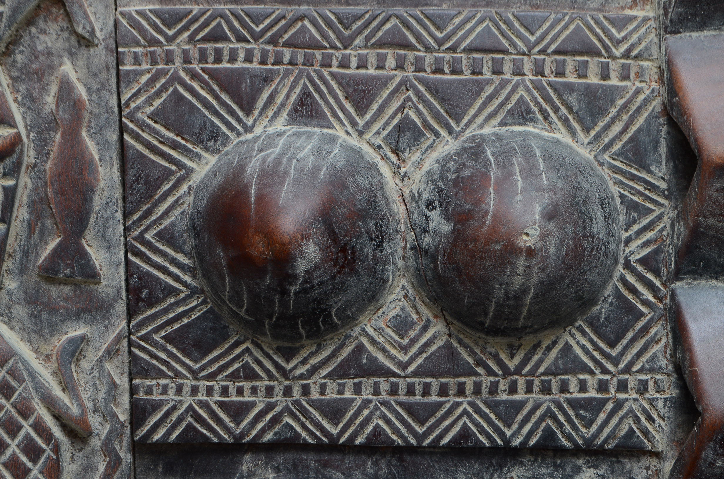 Malian Carved Granary Door