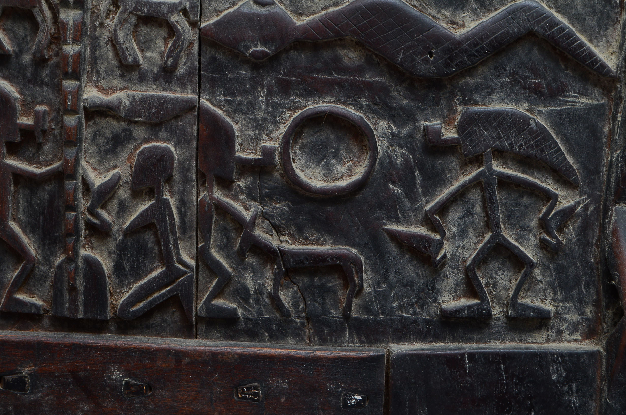 Malian Carved Granary Door
