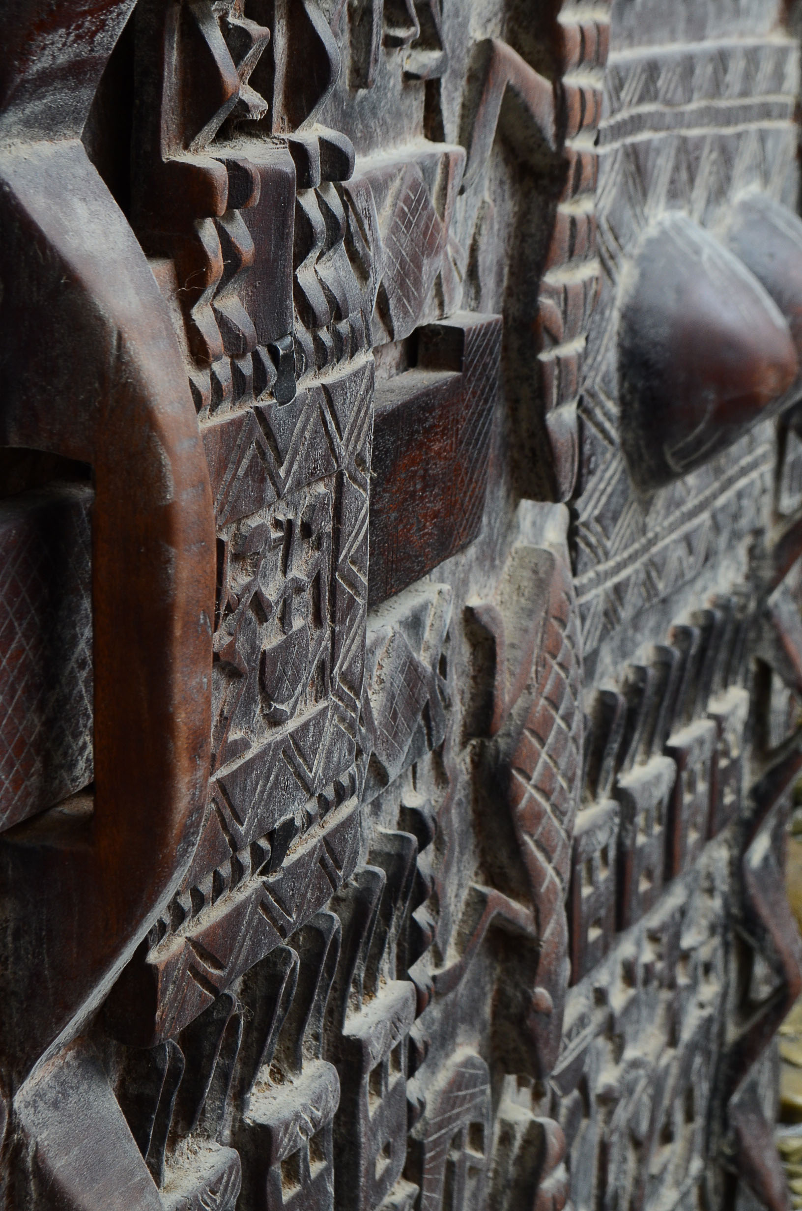 Malian Carved Granary Door