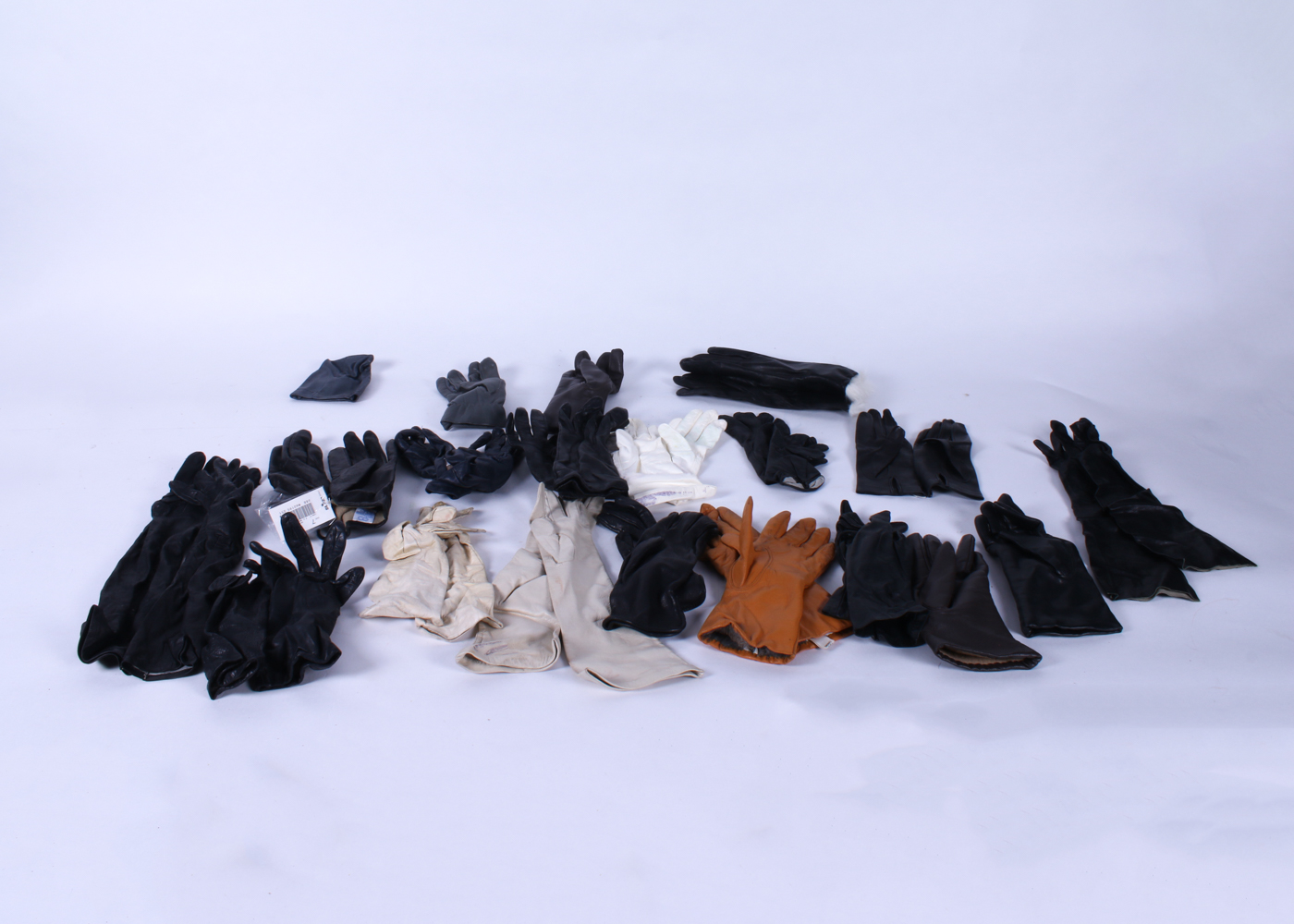 Large Collection of Women's Gloves Including Leather