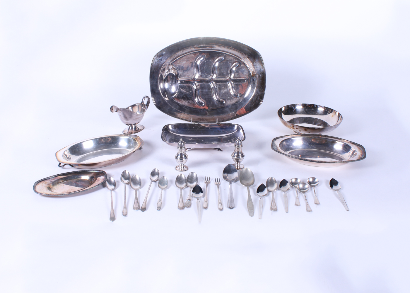 Collection of Silver Plate Servingware