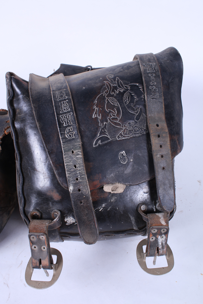 Saddle Bags "Wild Hawg" for Motorcycle