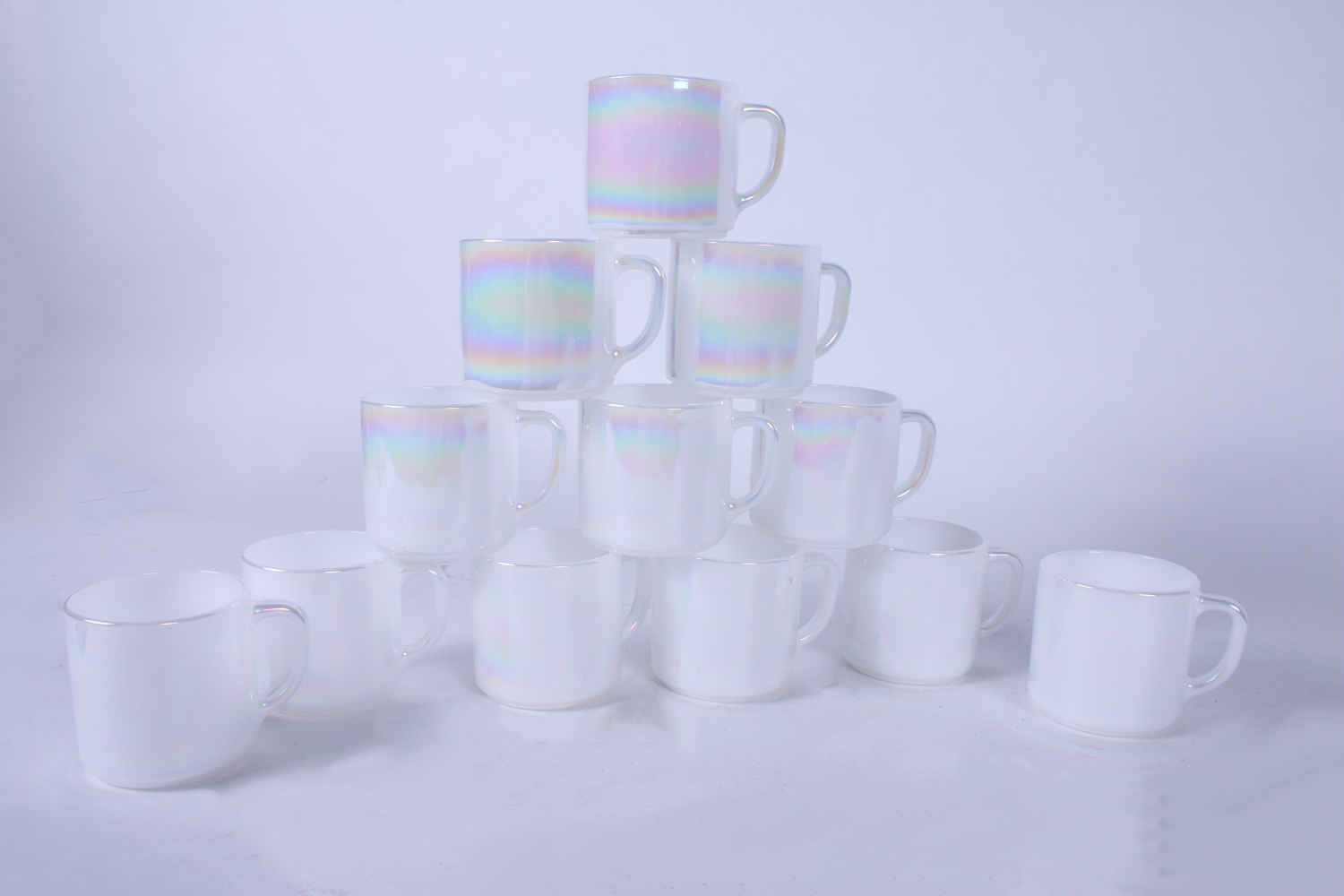 Vintage Opalescent Mug and Decanter Set