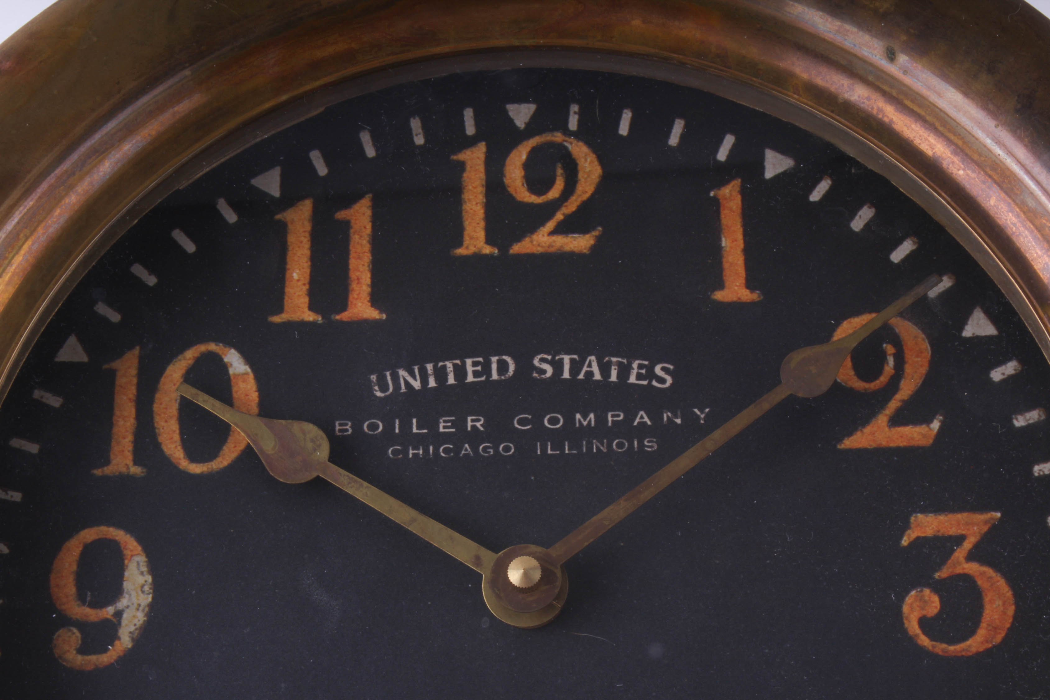 Reproduction Ship's Boiler Room Clock by Timeworks