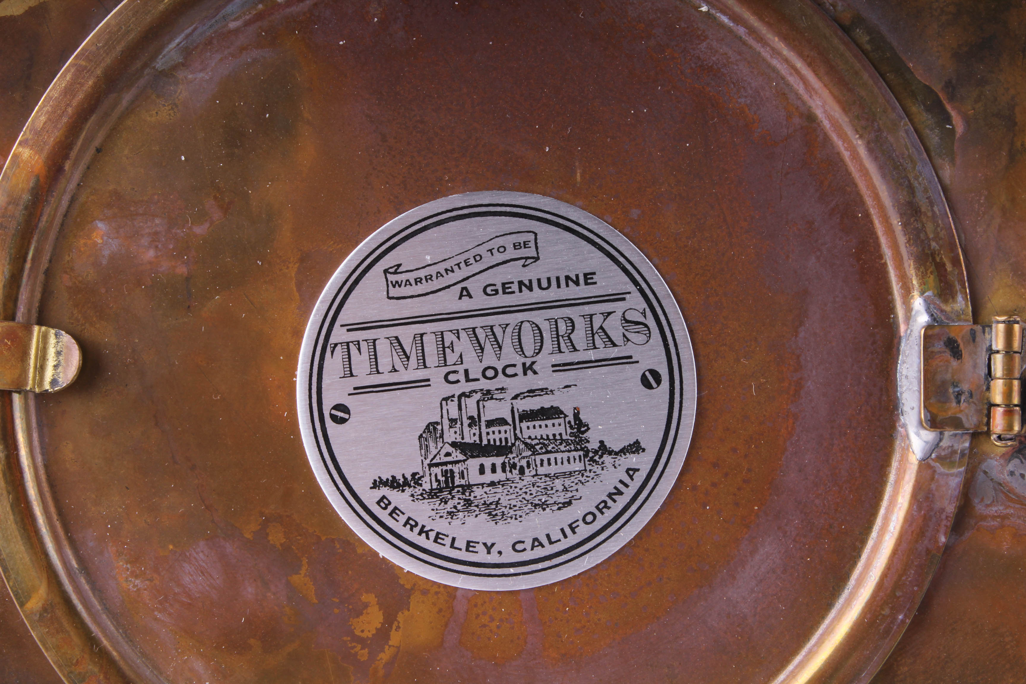 Reproduction Ship's Boiler Room Clock by Timeworks