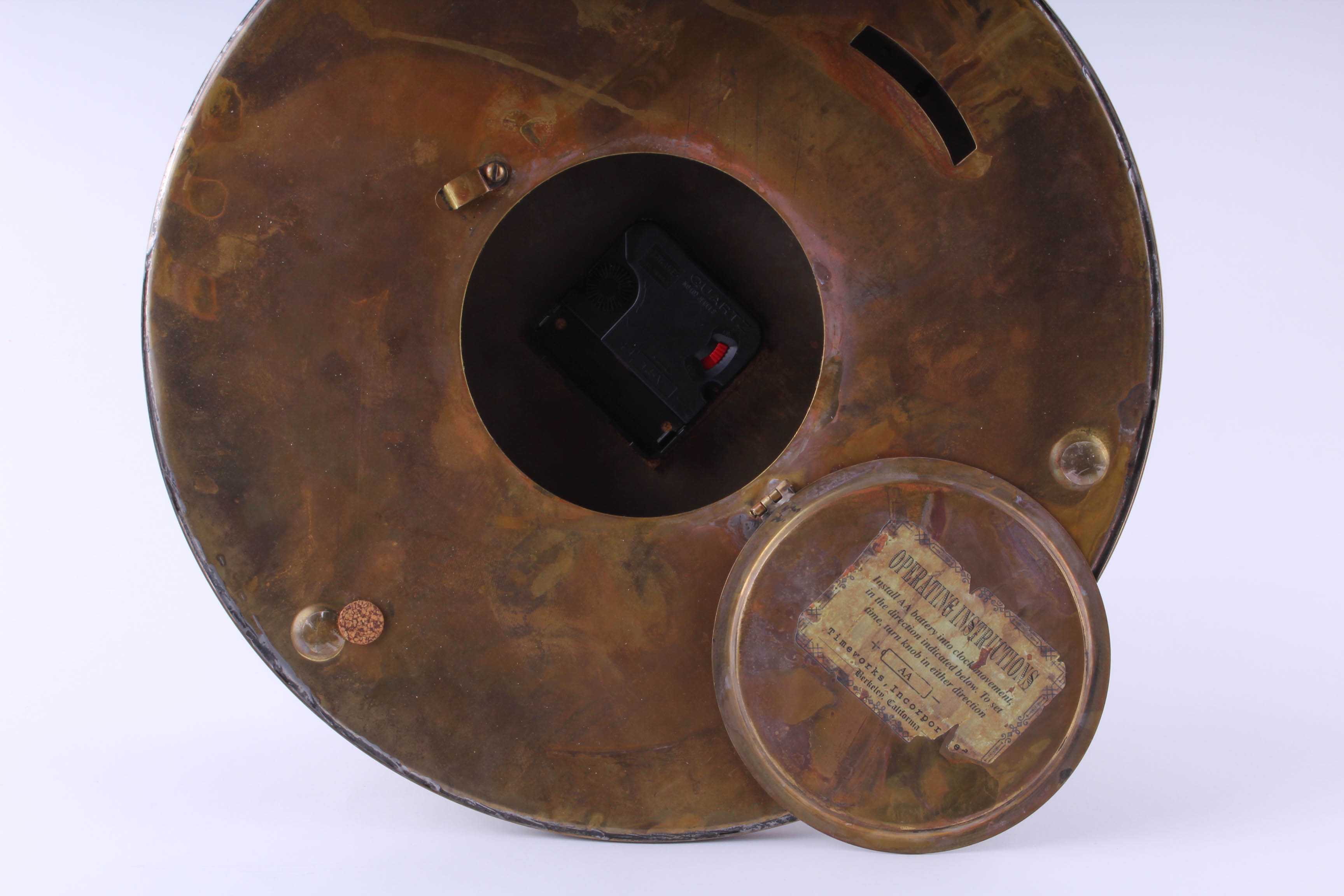 Reproduction Ship's Boiler Room Clock by Timeworks