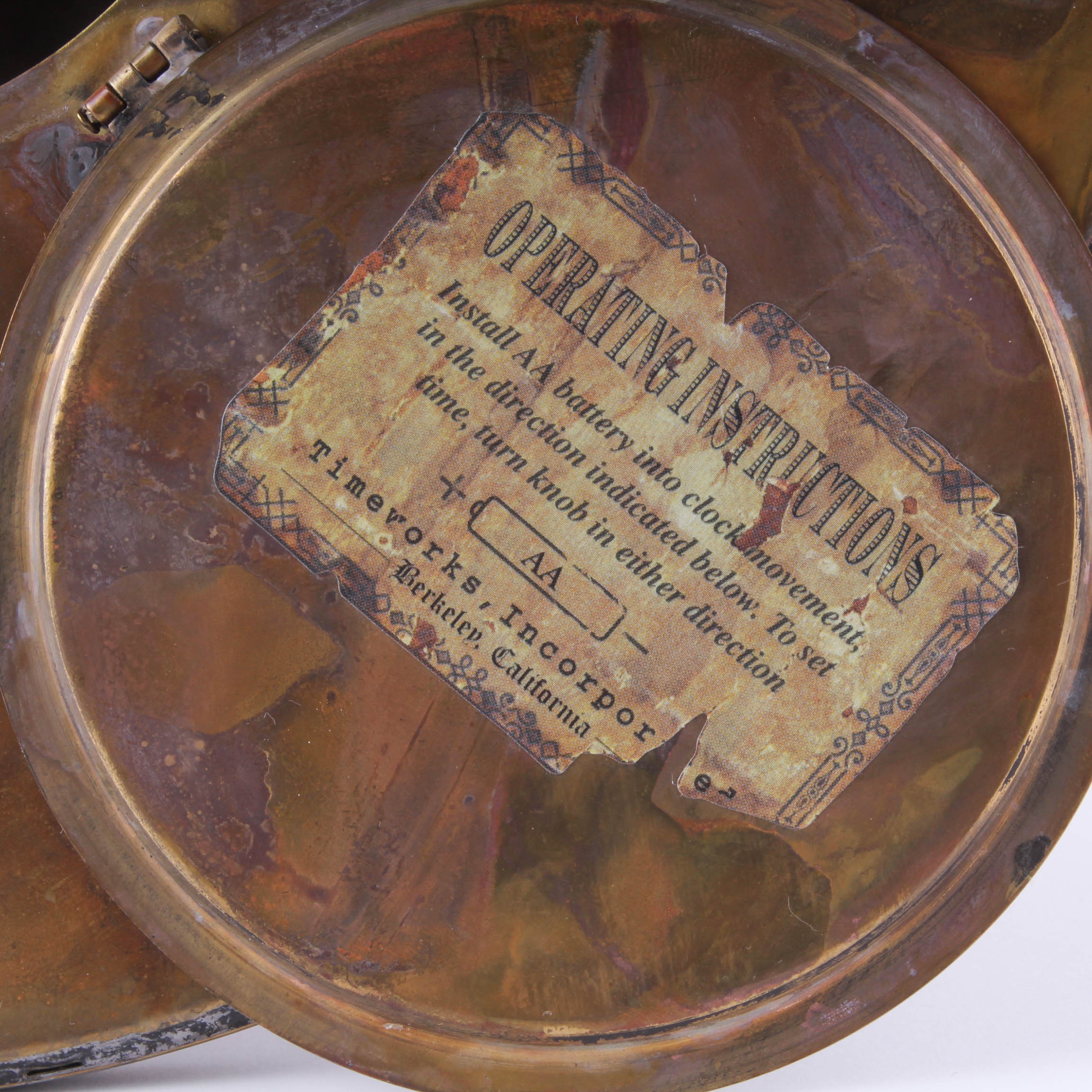 Reproduction Ship's Boiler Room Clock by Timeworks