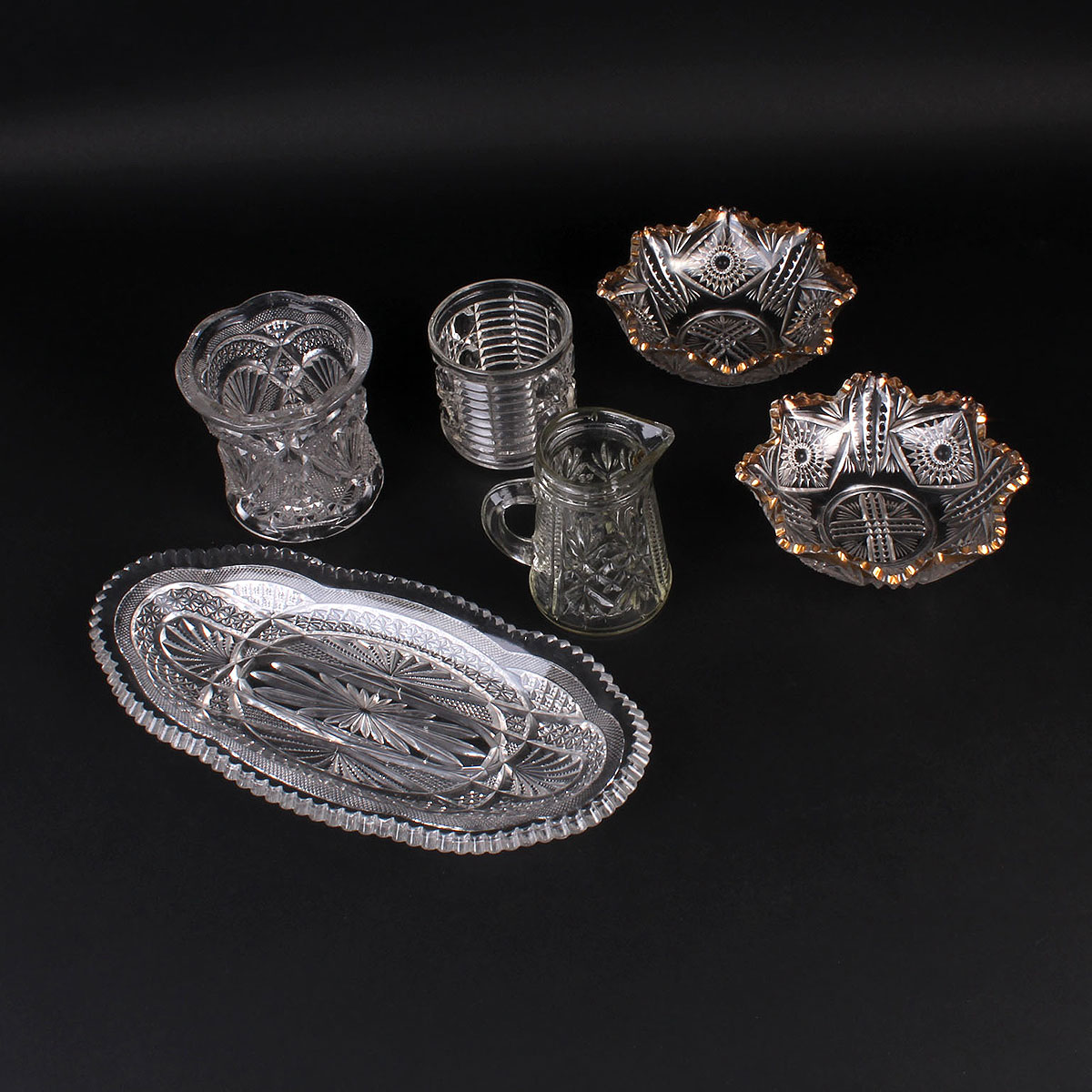 Cut and Pressed Glass Selection