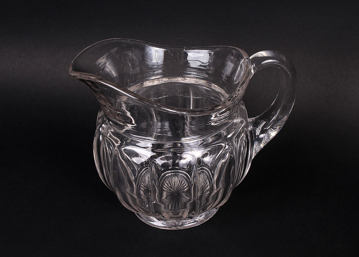 Pressed Glass with Floral Motif