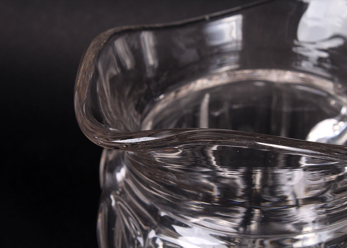 Pressed Glass with Floral Motif