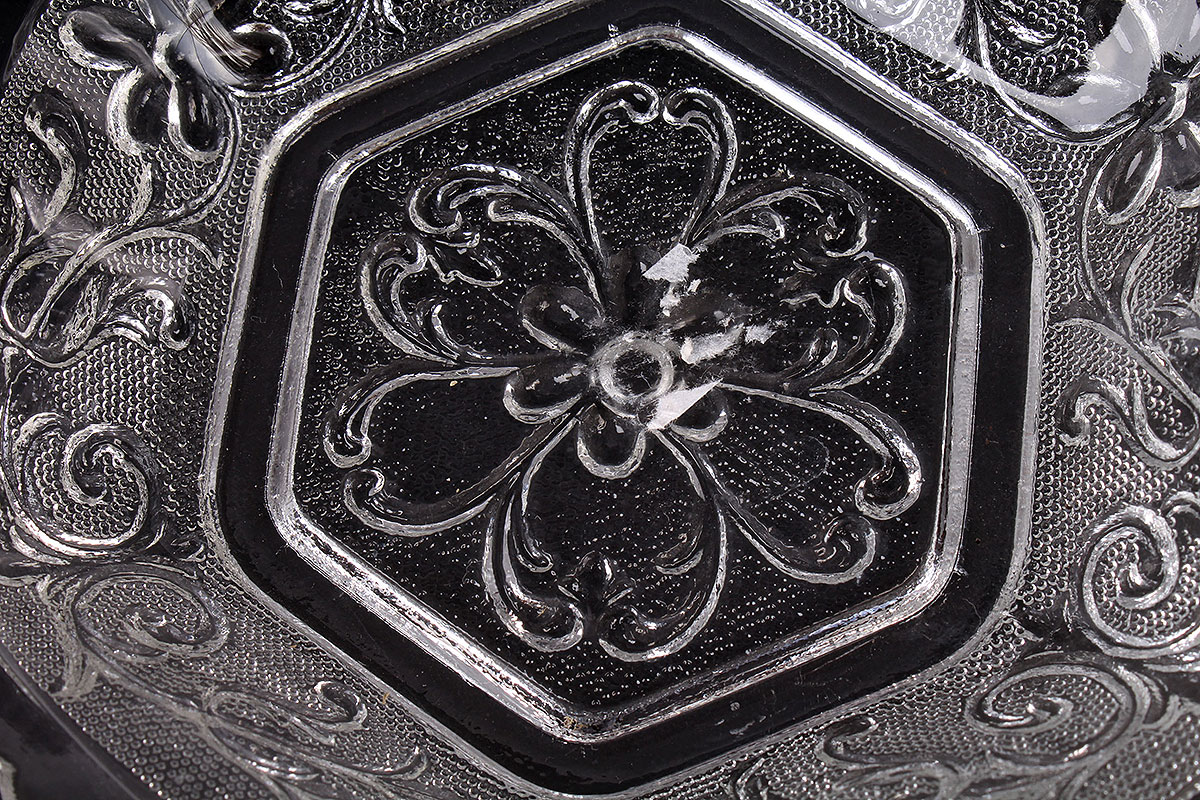 Pressed Glass with Floral Motif