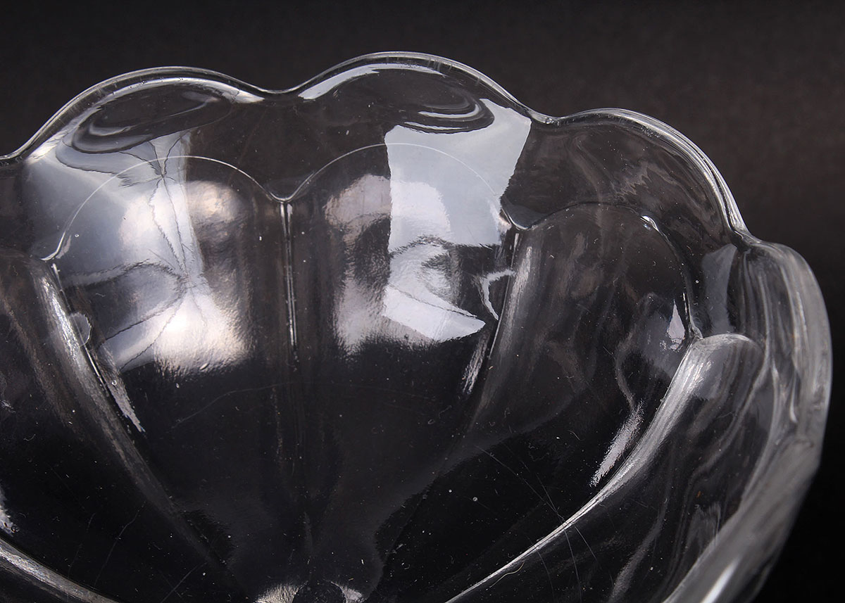 Pressed Glass with Floral Motif