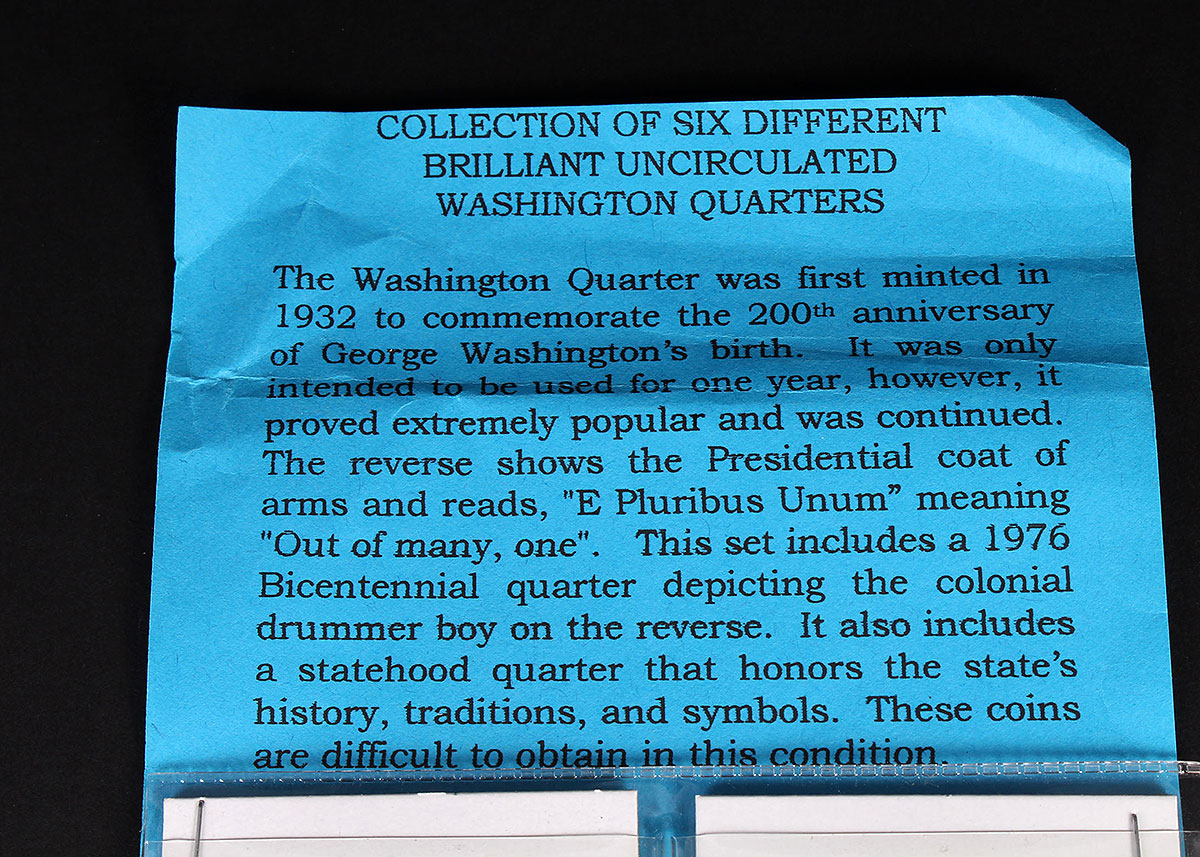 Uncirculated and Proof Sets of Coins