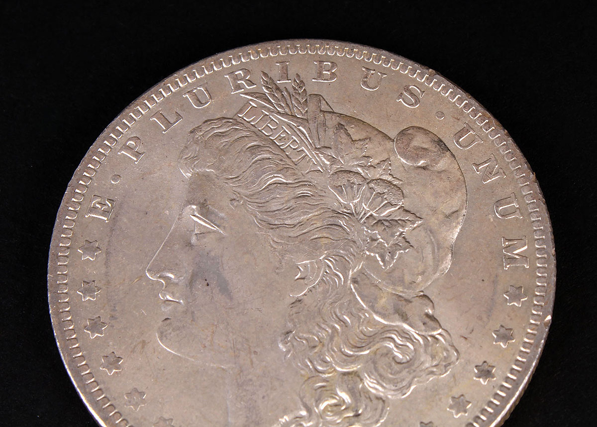 Two 1884 Morgan Silver Dollars