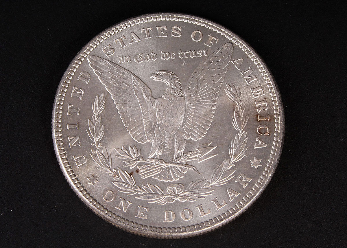 Two 1884 Morgan Silver Dollars