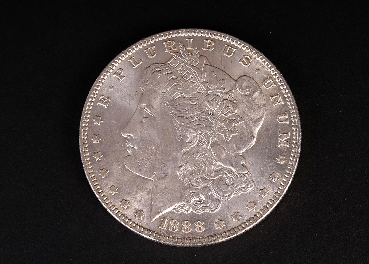 Three Morgan Silver Dollars