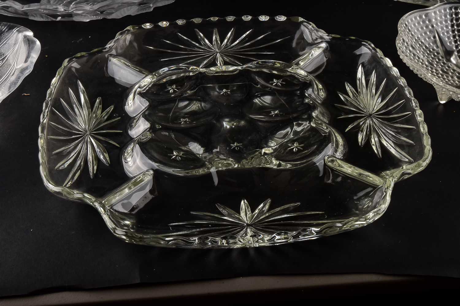 Assortment of Pressed Glass Items