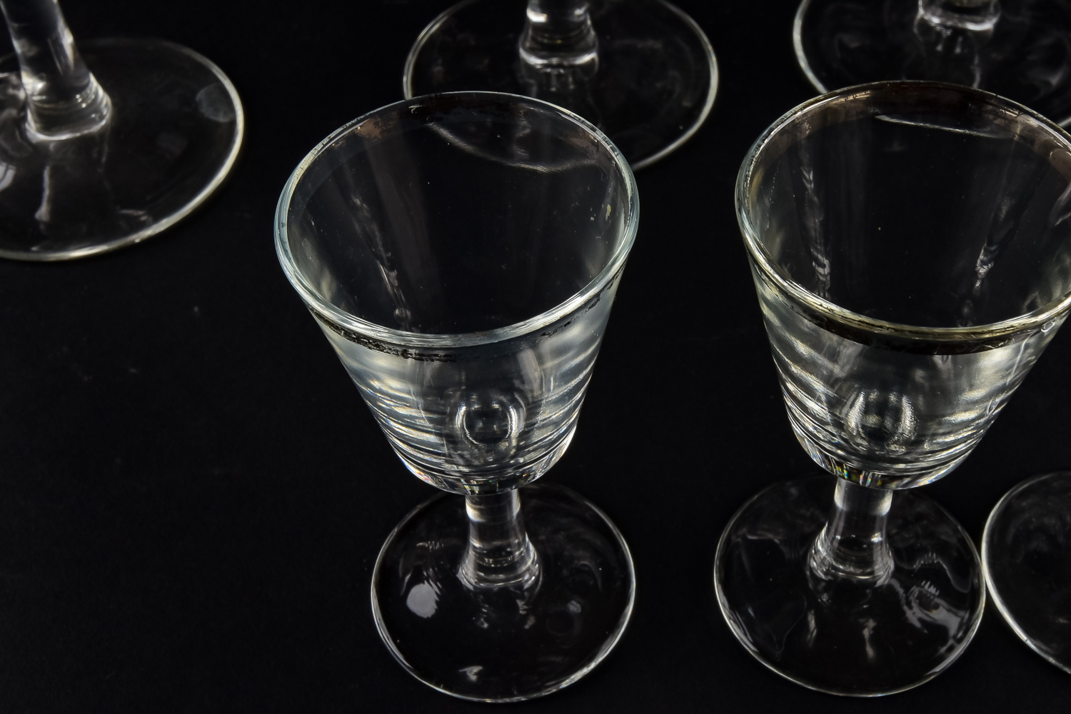 Silver Rimmed Barware
