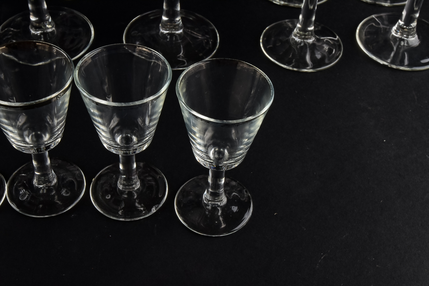 Silver Rimmed Barware
