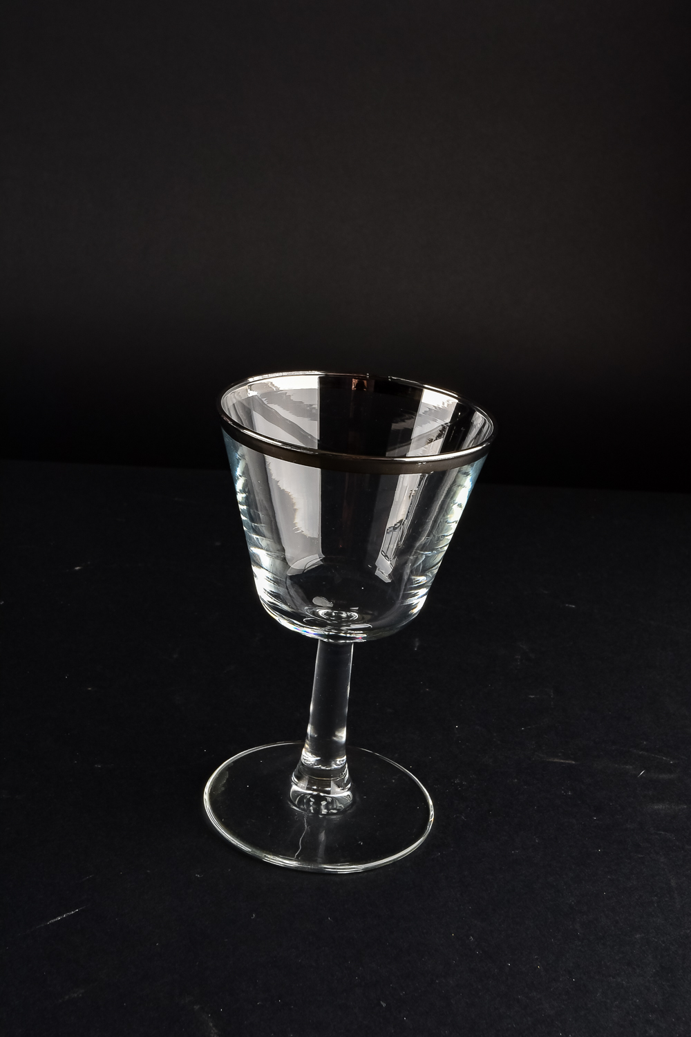 Silver Rimmed Barware