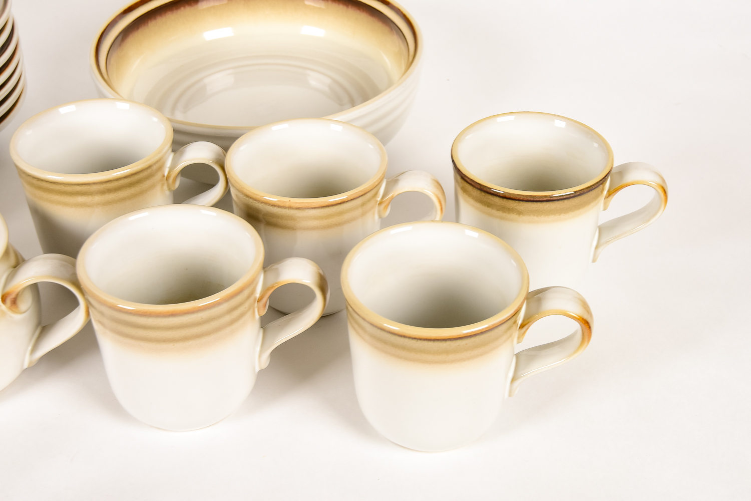 Brown and Cream Noritake Stoneware Dishes