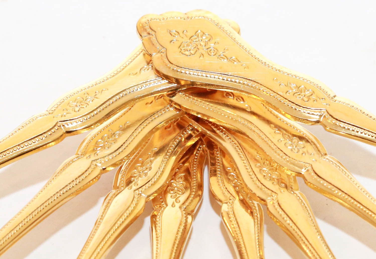 Rogers Company Gold Toned Stainless Steel Flatware Set