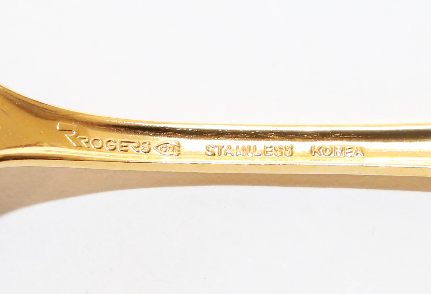 Rogers Company Gold Toned Stainless Steel Flatware Set