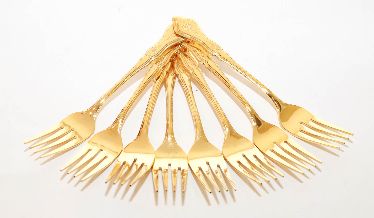 Rogers Company Gold Toned Stainless Steel Flatware Set