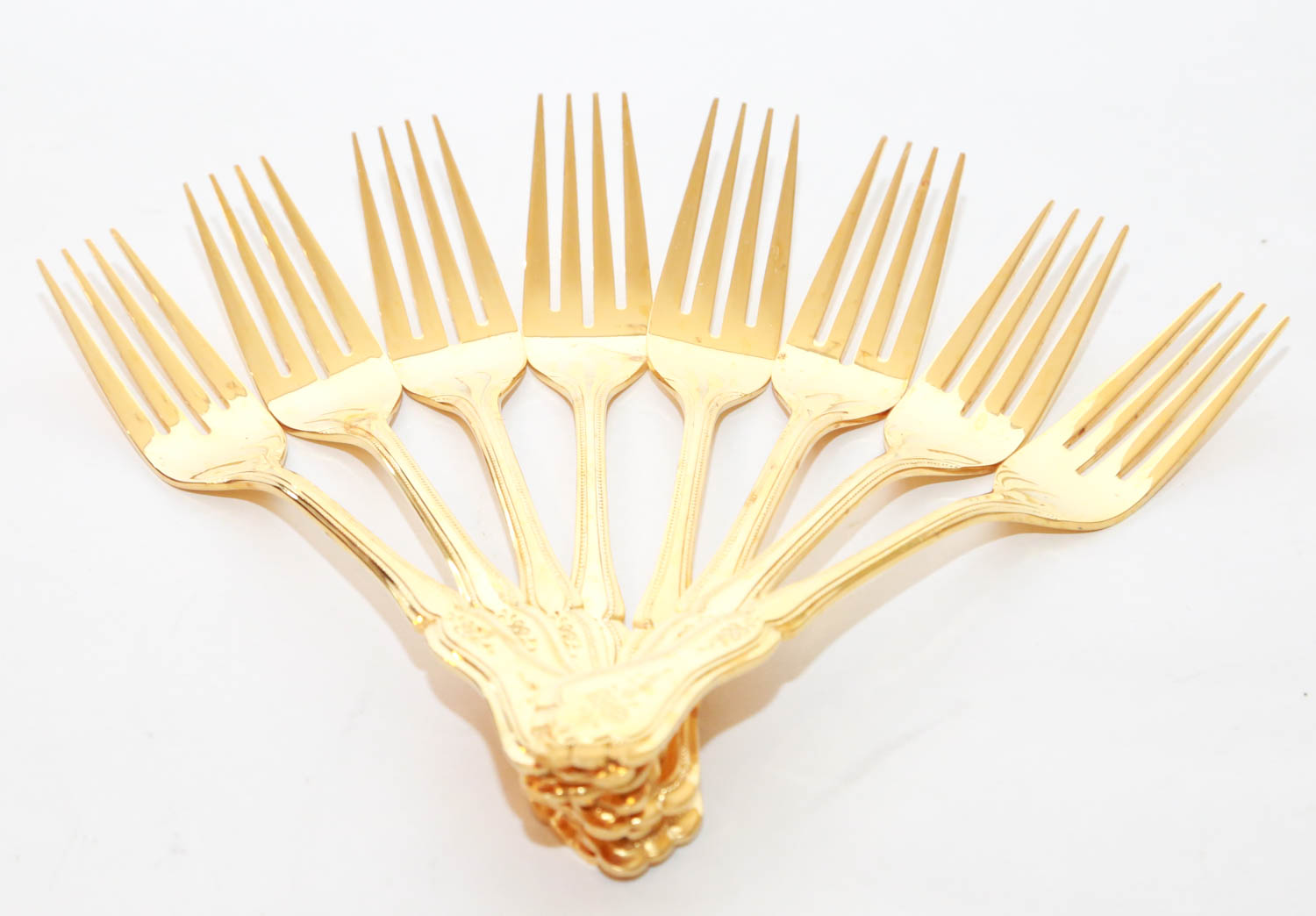 Rogers Company Gold Toned Stainless Steel Flatware Set