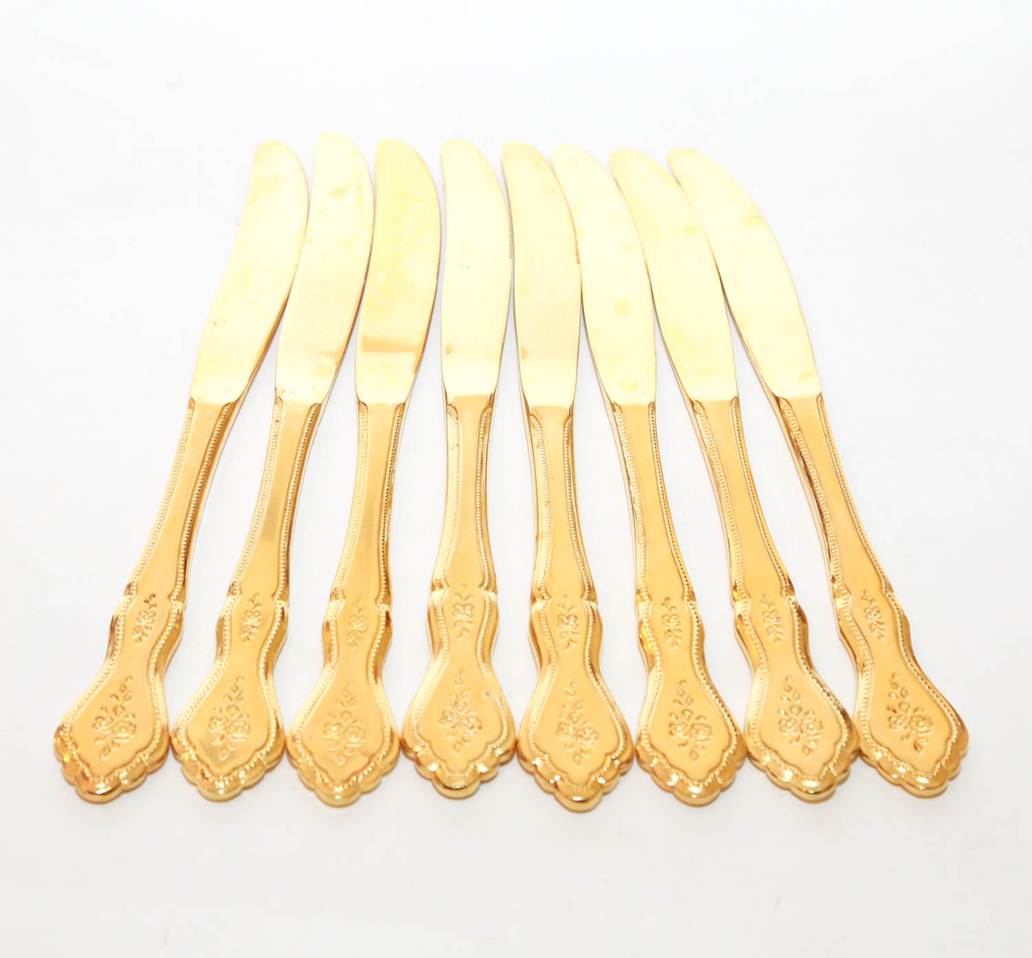 Rogers Company Gold Toned Stainless Steel Flatware Set