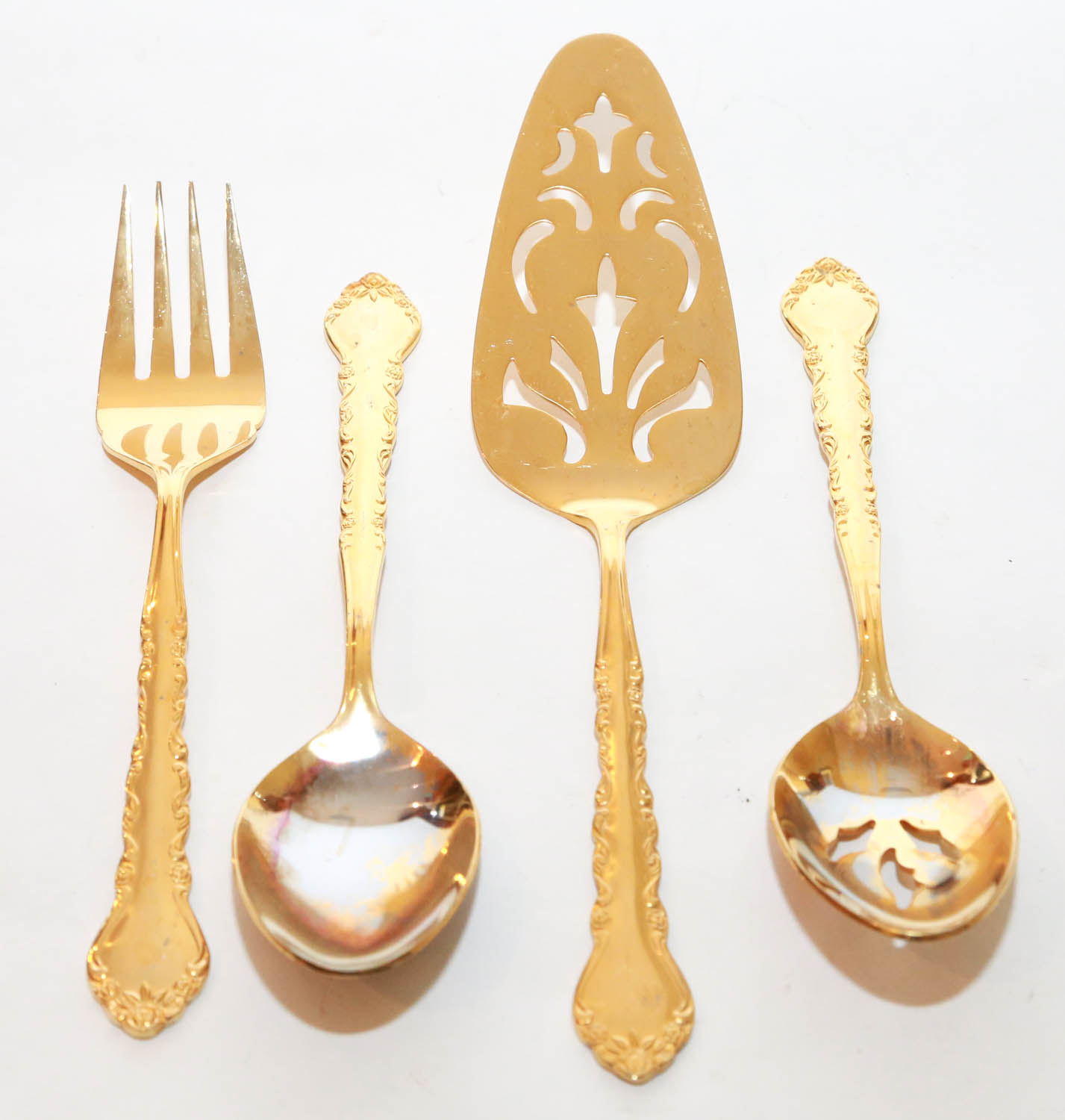 Rogers Company Gold Toned Stainless Steel Flatware Set