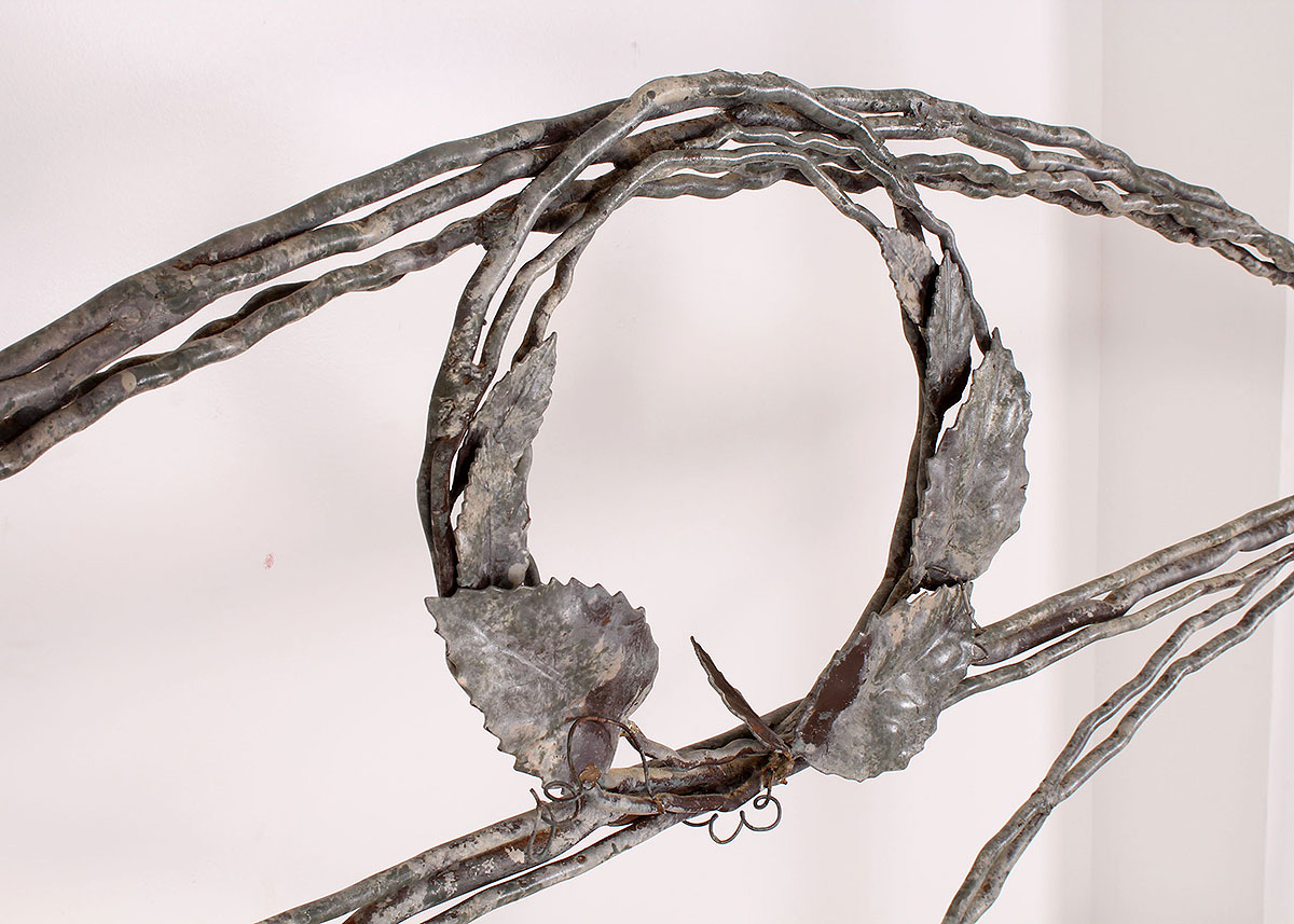 Custom Handcrafted Iron Canopy Queen Bed