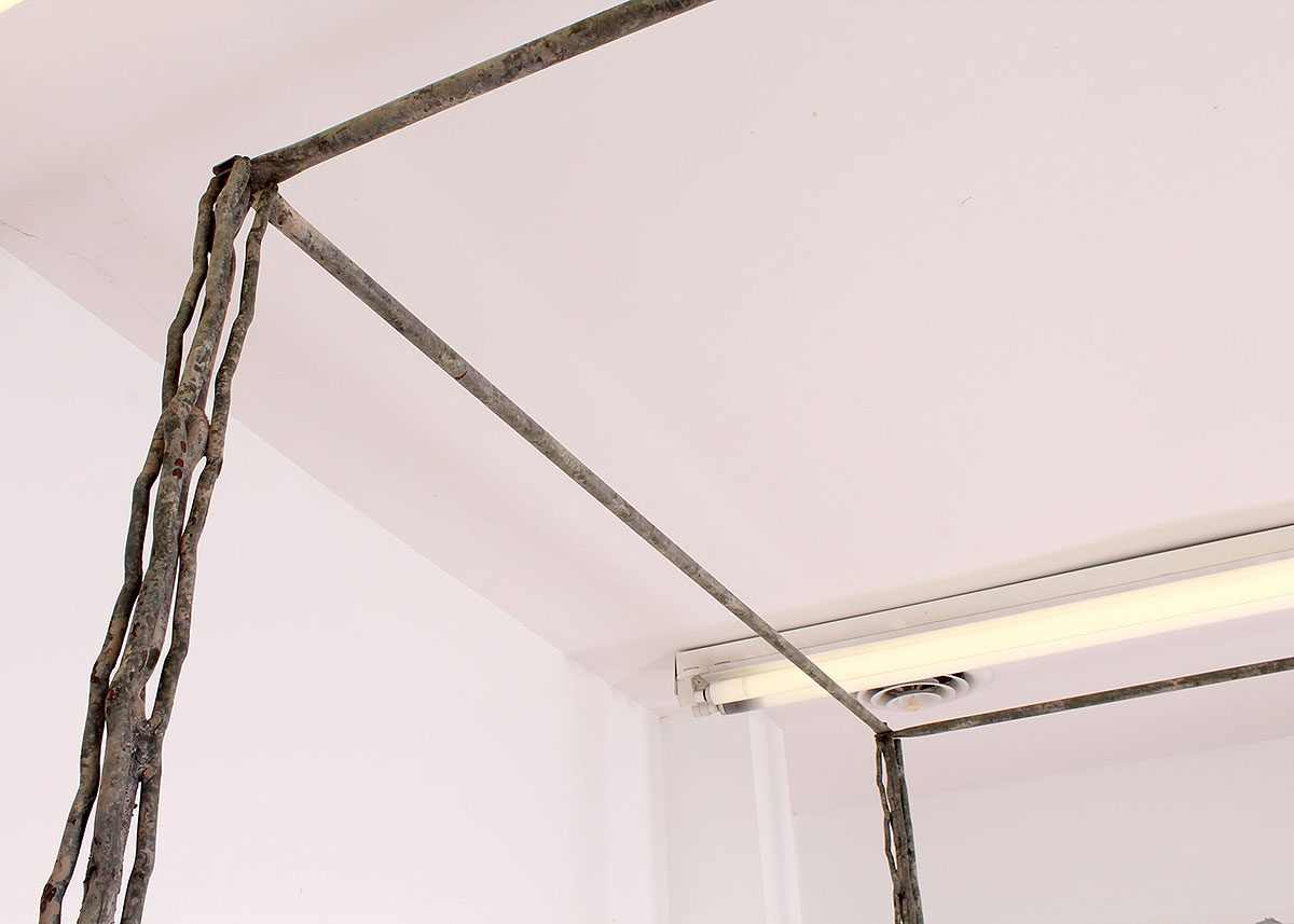 Custom Handcrafted Iron Canopy Queen Bed