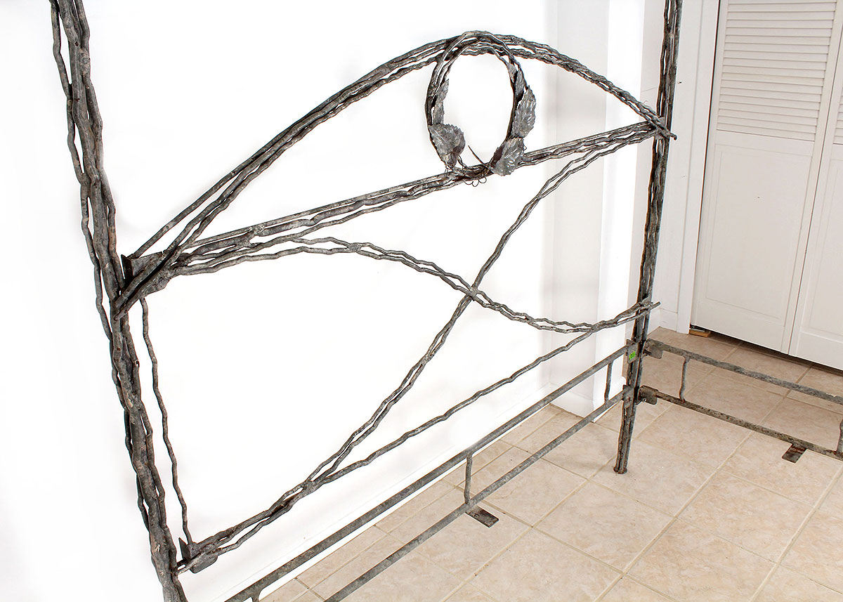 Custom Handcrafted Iron Canopy Queen Bed