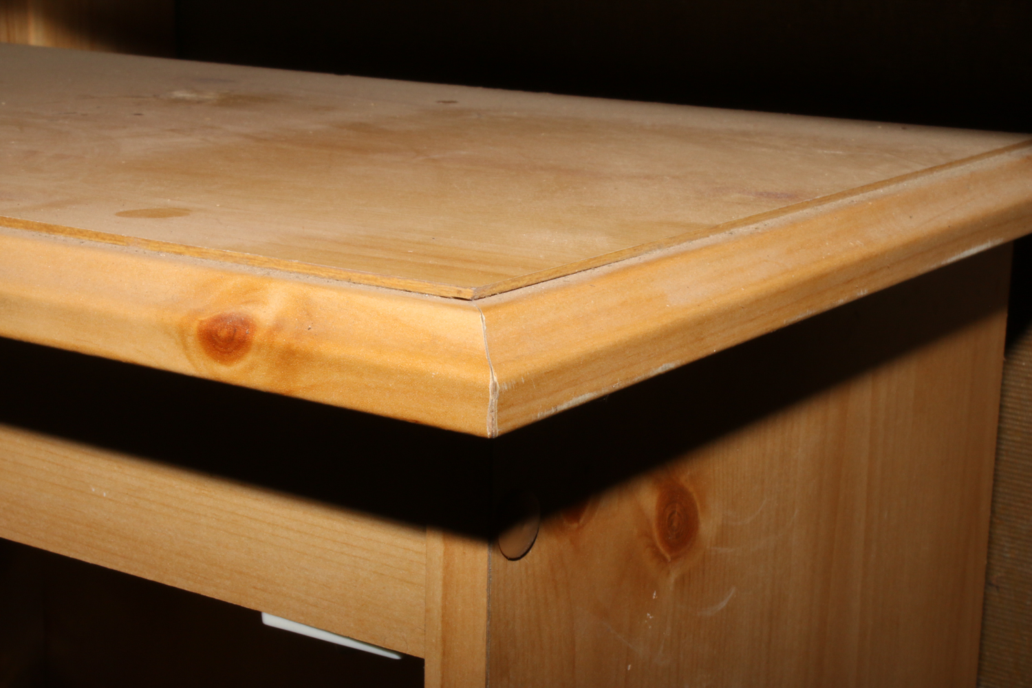 Blonde Oak Finish Cabinet