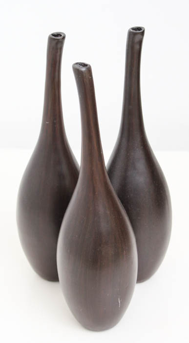Selection of Decorative Wooden Vases
