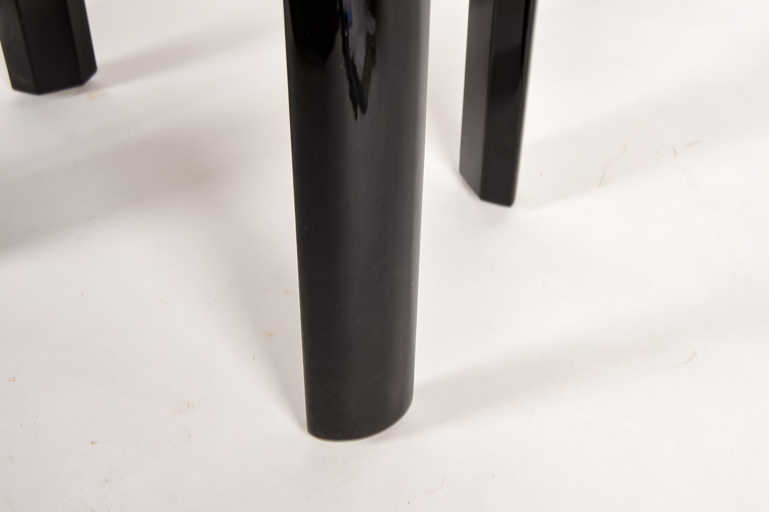 Three Black Lacquer Nesting Tables