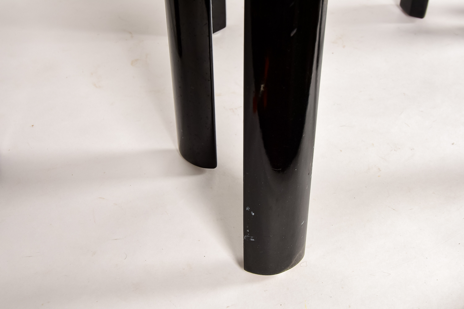 Three Black Lacquer Nesting Tables