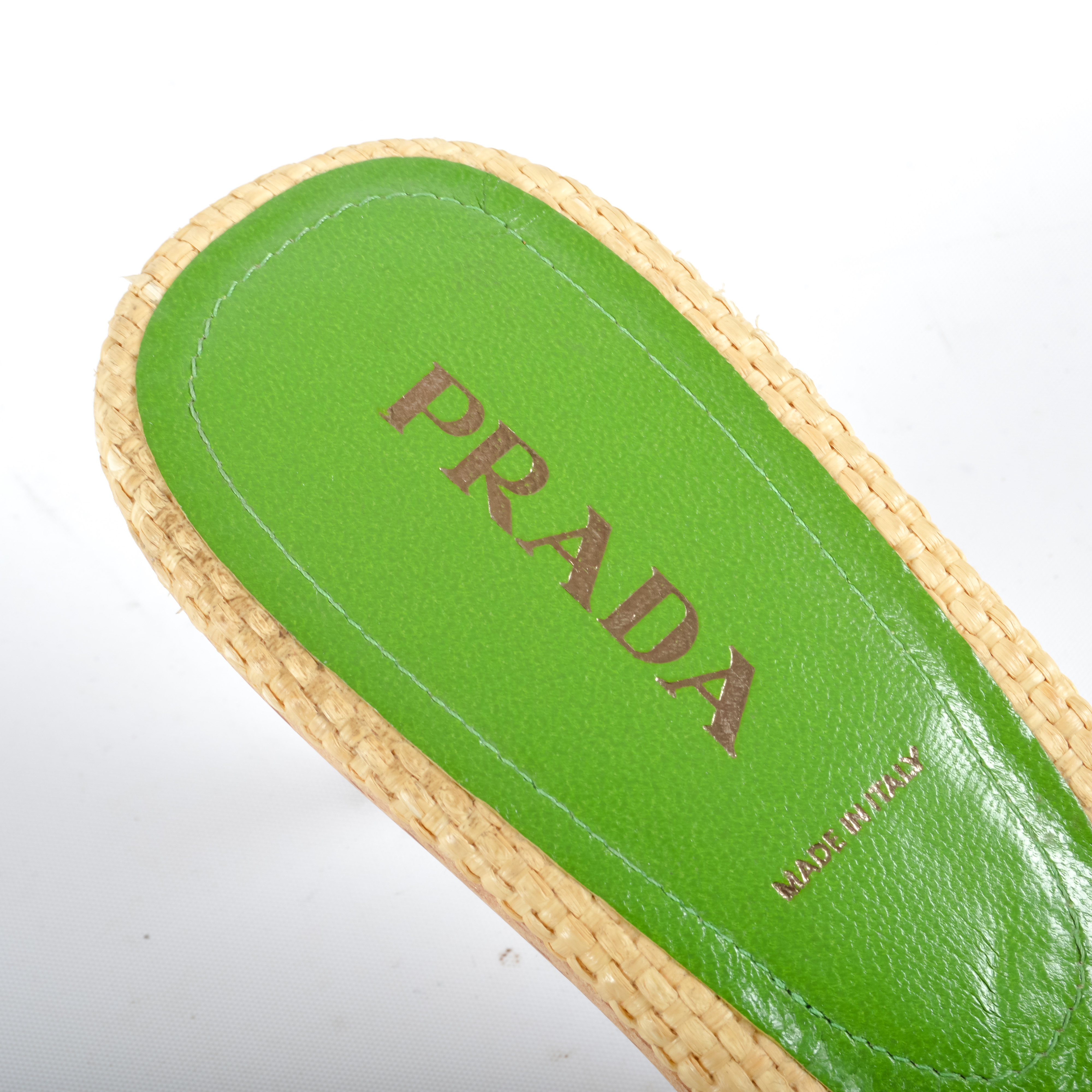 Prada Sandals with a Wooden Sole