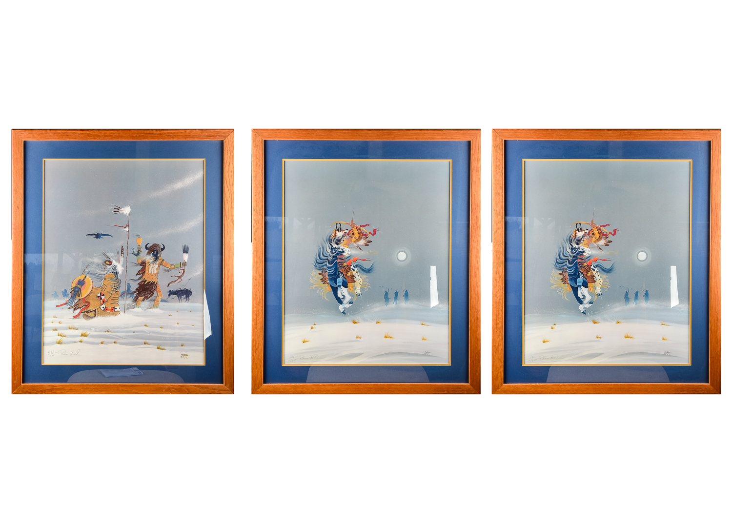 Series of Three Rance Hood Lithographs