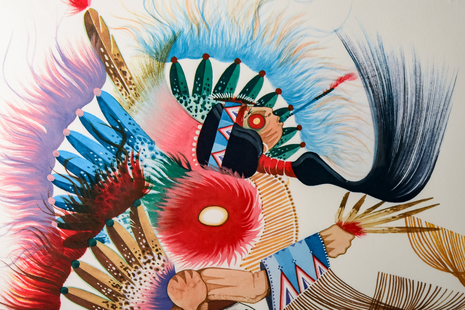 Two Signed Lithographs by Indian Artist Rance Hood