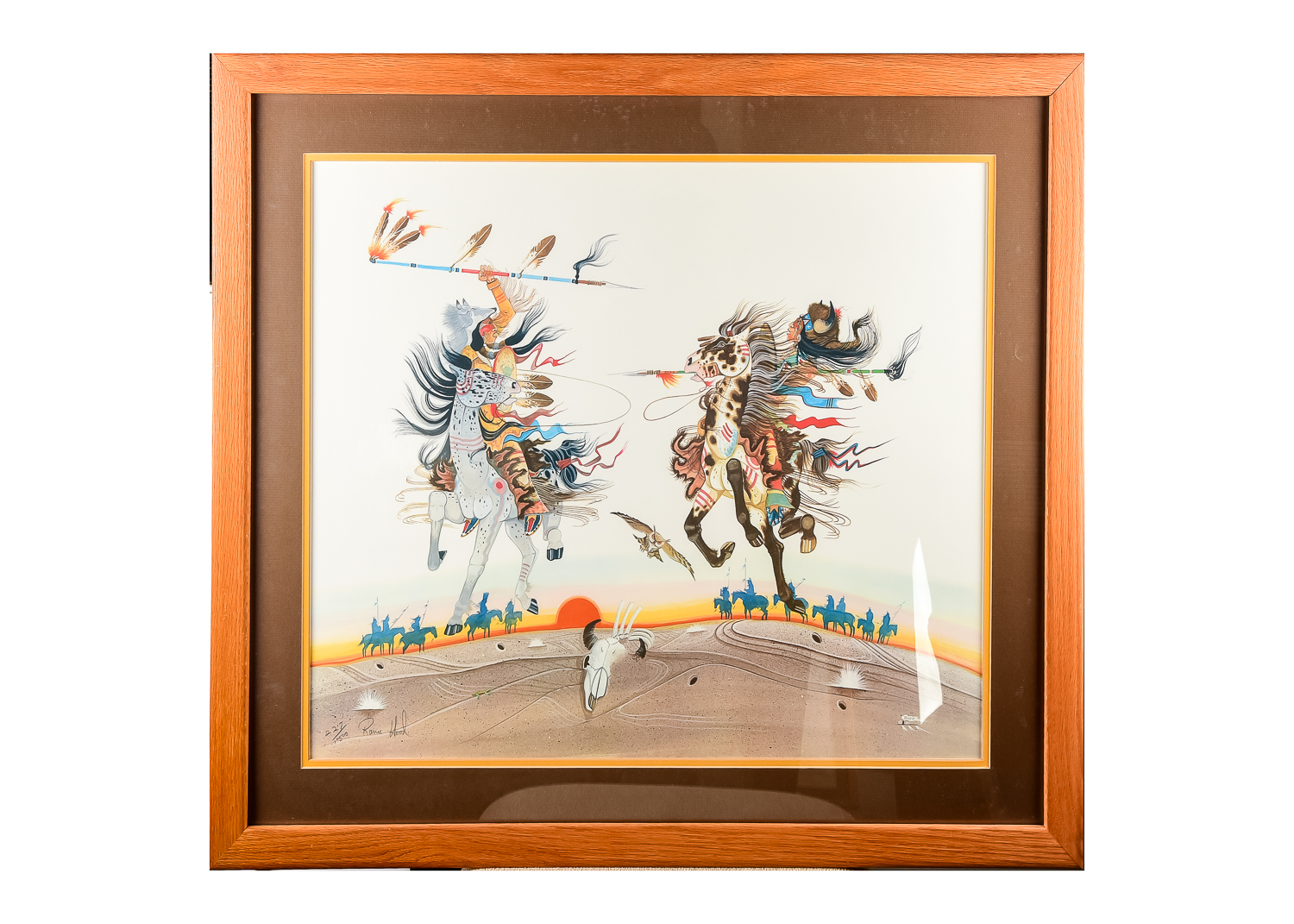 Two Signed Lithographs by Indian Artist Rance Hood