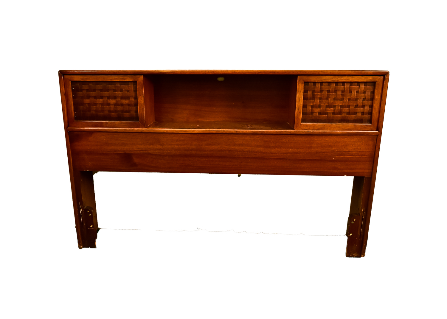 Vintage Wood Storage Headboard